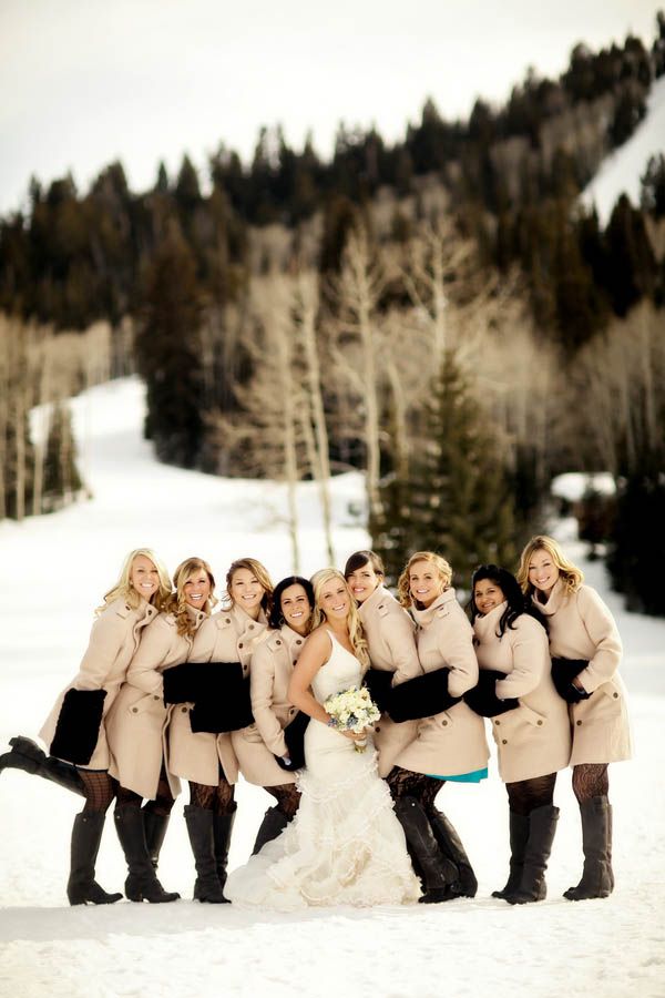 Winter Bridesmaids | The NewportBride