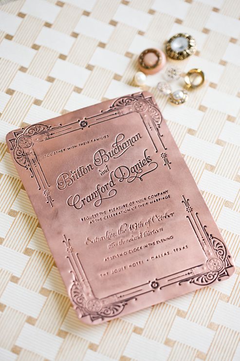 21 Art Deco Invitations } The Newport Bride