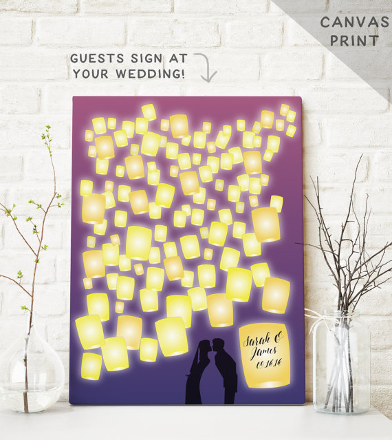 Tangled Inspired Lantern Fairy Tale Guest Book Alternative | Friday Favorite From The Newport Bride