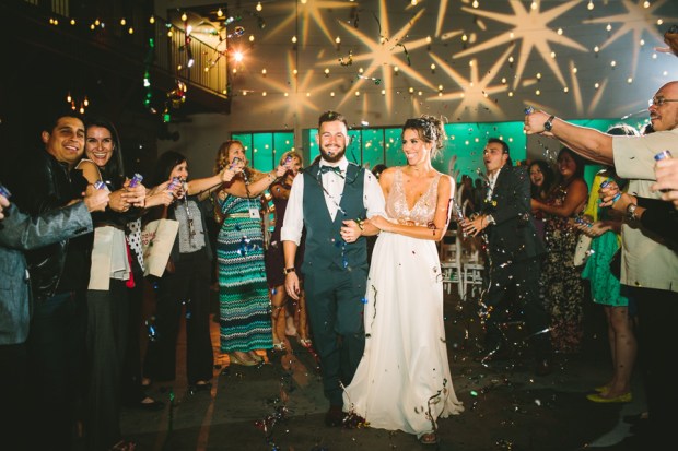 Streamers Grand Exit | The Newport Bride