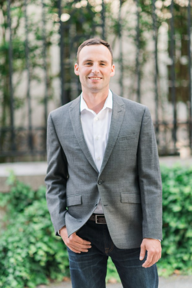 Morgan and Ben's Newport Engagement Shoot - P.S. They brought their puppy! | The Newport Bride