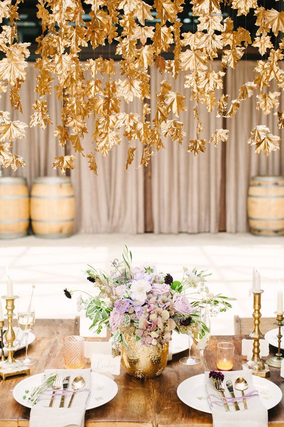 Gold, Cream, and Pumpkins | The Newport Bride