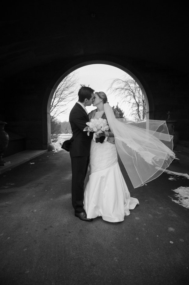 Colleen and Scott's OceanCliff Winter Wedding | The Newport Bride