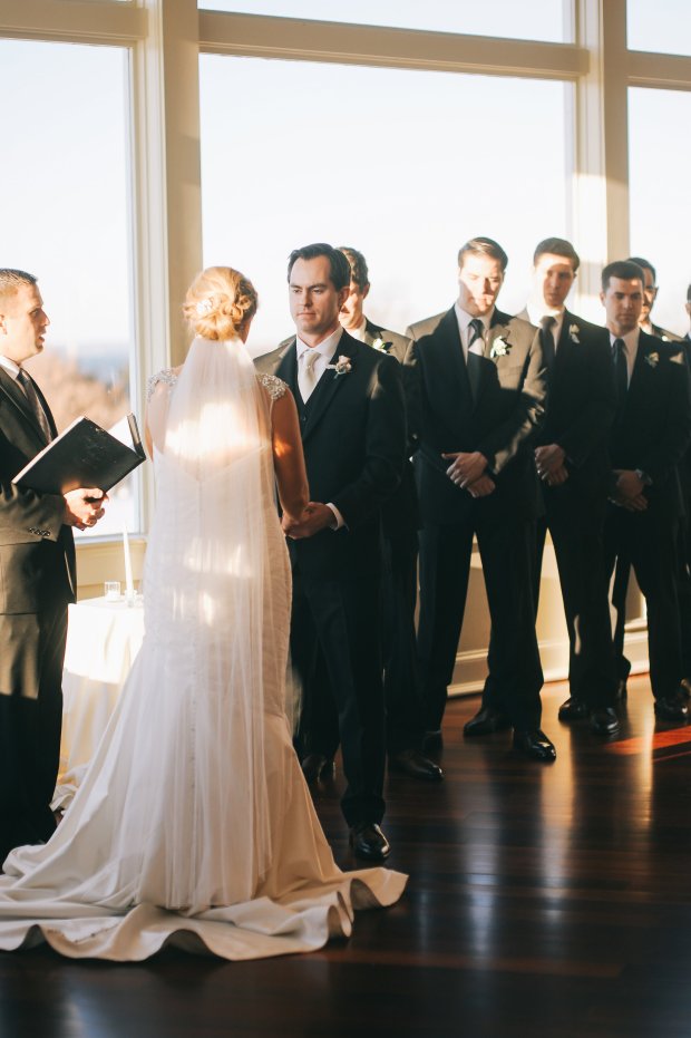 Colleen and Scott's OceanCliff Winter Wedding | The Newport Bride