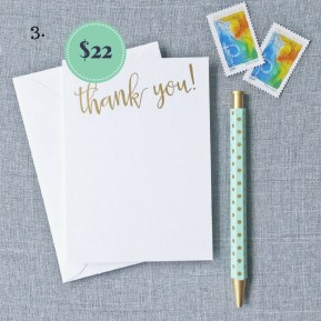 Gold Foil Pressed Note Cards on the The Newport Bride Holiday Gift Guide | The Newport Bride