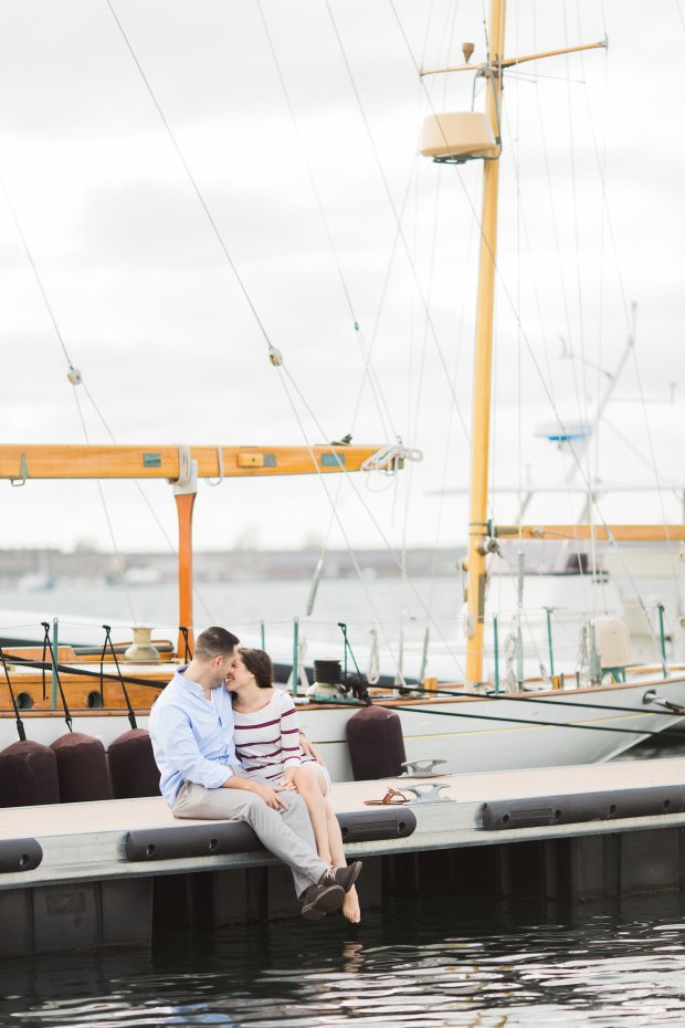 Brittany and Gary's Newport Engagement Photos on The Newport Bride