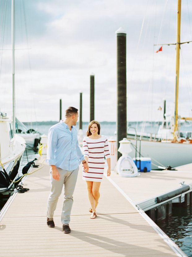 Brittany and Gary's Newport Rhode Island Engagement Photos on The Newport Bride