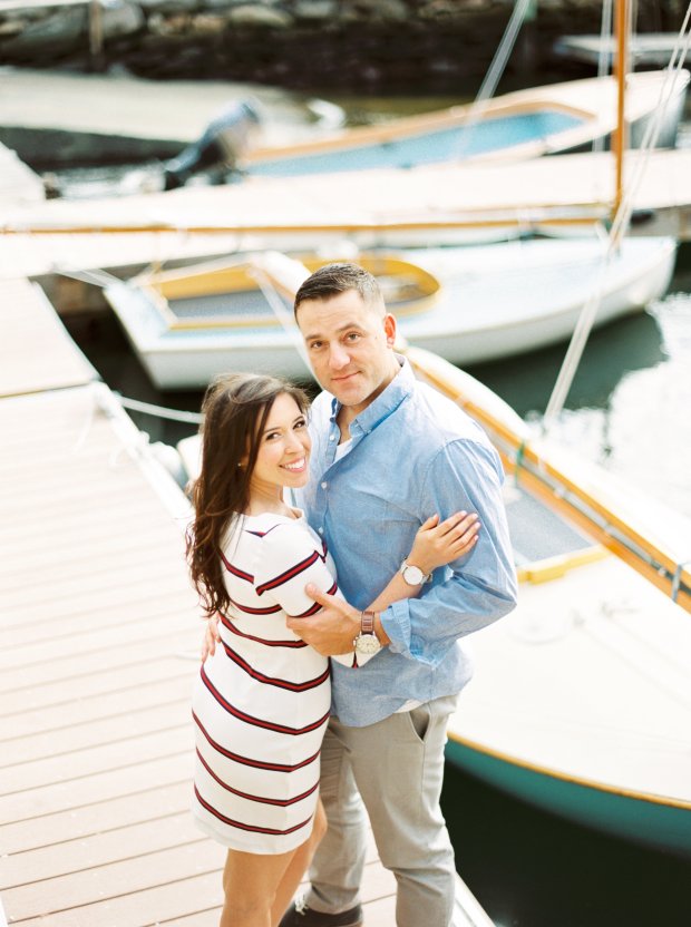 Brittany and Gary's Newport Rhode Island Engagement Photos on The Newport Bride
