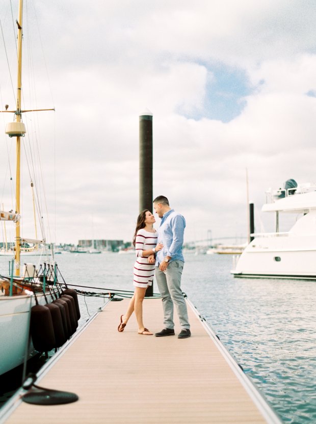 Brittany and Gary's Newport Rhode Island Engagement Photos on The Newport Bride