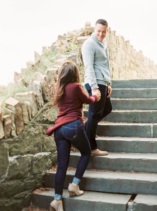 Brittany and Gary's Newport Rhode Island Engagement Photos on The Newport Bride