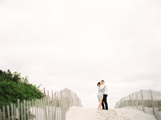 Brittany and Gary's Newport Rhode Island Engagement Photos on The Newport Bride