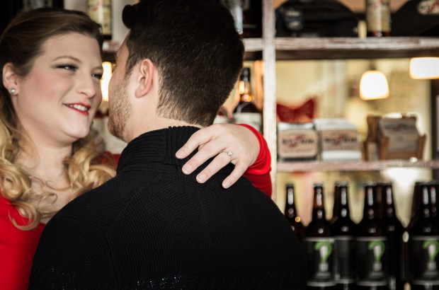 Newport Storm Engagement Shoot on The Newport Bride