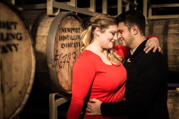 Newport Storm Engagement Shoot on The Newport Bride