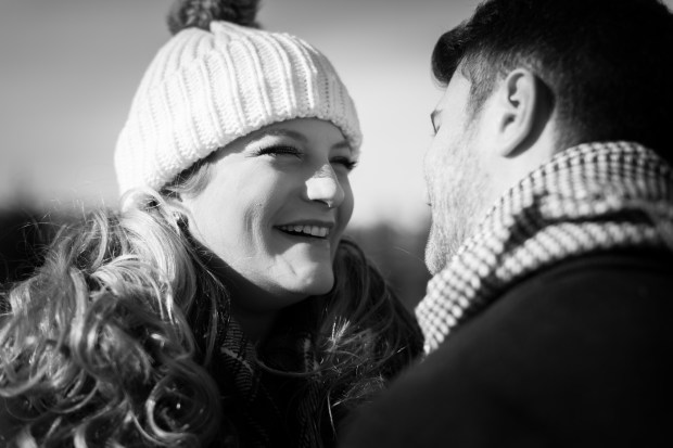 Dan and Joanna's Christmas Tree Farm Engagement Pictures