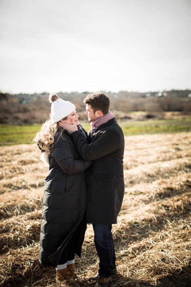 Dan and Joanna's Christmas Tree Farm Engagement Pictures