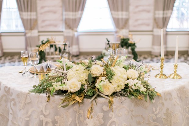 Silver and Gold Christmas By The Sea at Hotel Viking | The Newport Bride