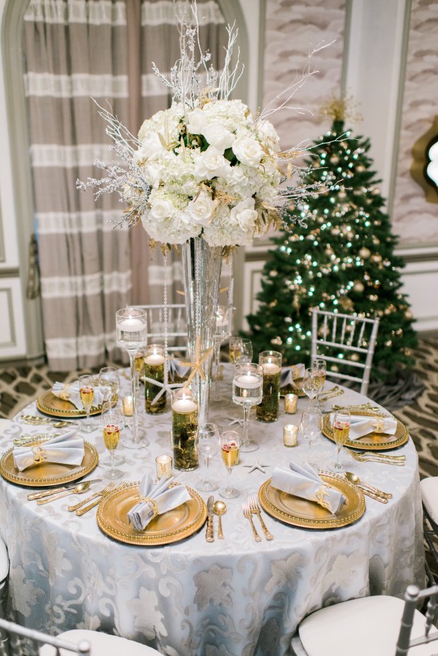 Silver and Gold Christmas By The Sea at Hotel Viking | The Newport Bride