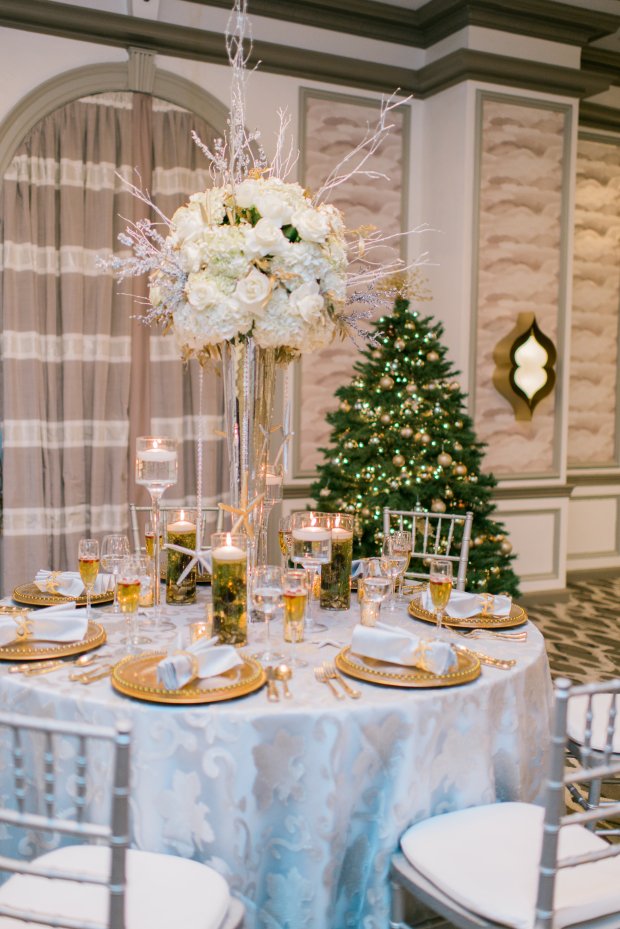 Silver and Gold Christmas By The Sea at Hotel Viking | The Newport Bride