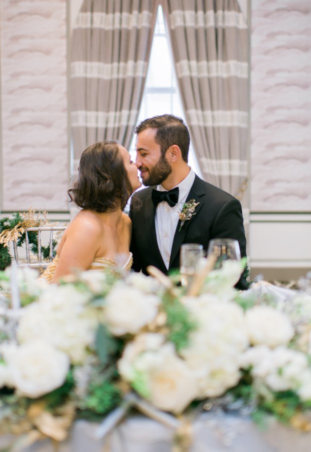 Silver and Gold Christmas By The Sea at Hotel Viking | The Newport Bride
