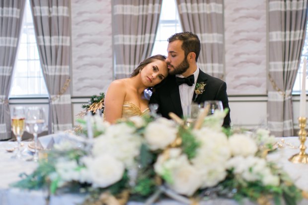 Silver and Gold Christmas By The Sea at Hotel Viking | The Newport Bride