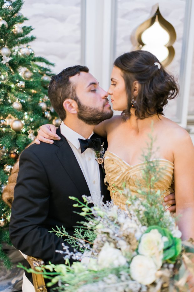 Silver and Gold Christmas By The Sea at Hotel Viking | The Newport Bride