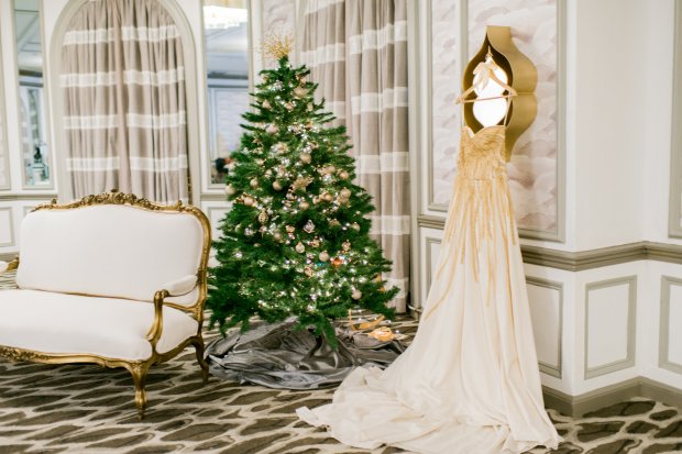 Silver and Gold Christmas By The Sea at Hotel Viking | The Newport Bride
