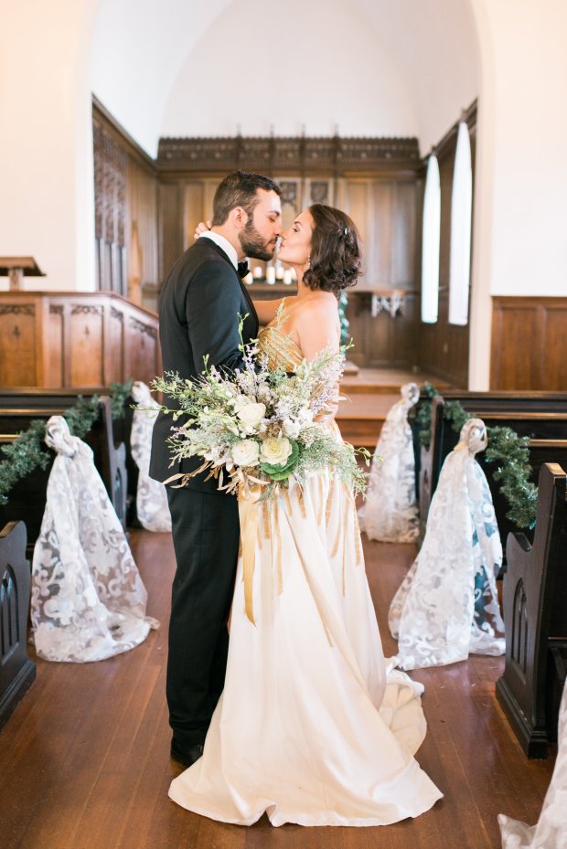 Silver and Gold Christmas By The Sea at Hotel Viking | The Newport Bride