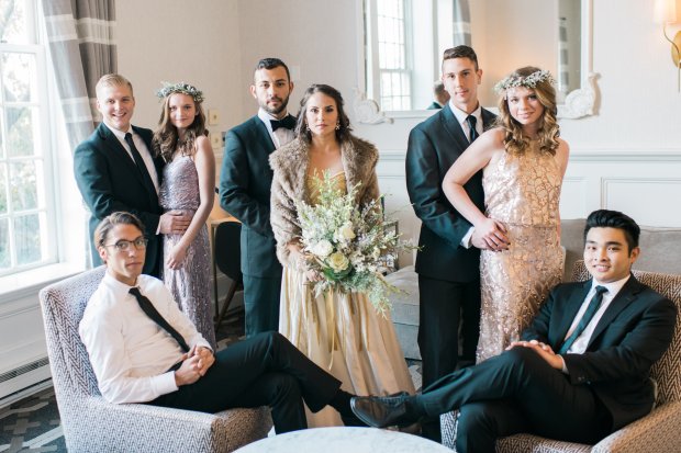 Silver and Gold Christmas By The Sea at Hotel Viking | The Newport Bride