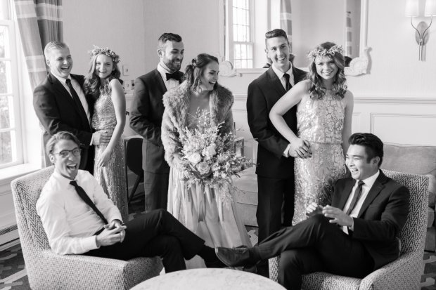 Silver and Gold Christmas By The Sea at Hotel Viking | The Newport Bride