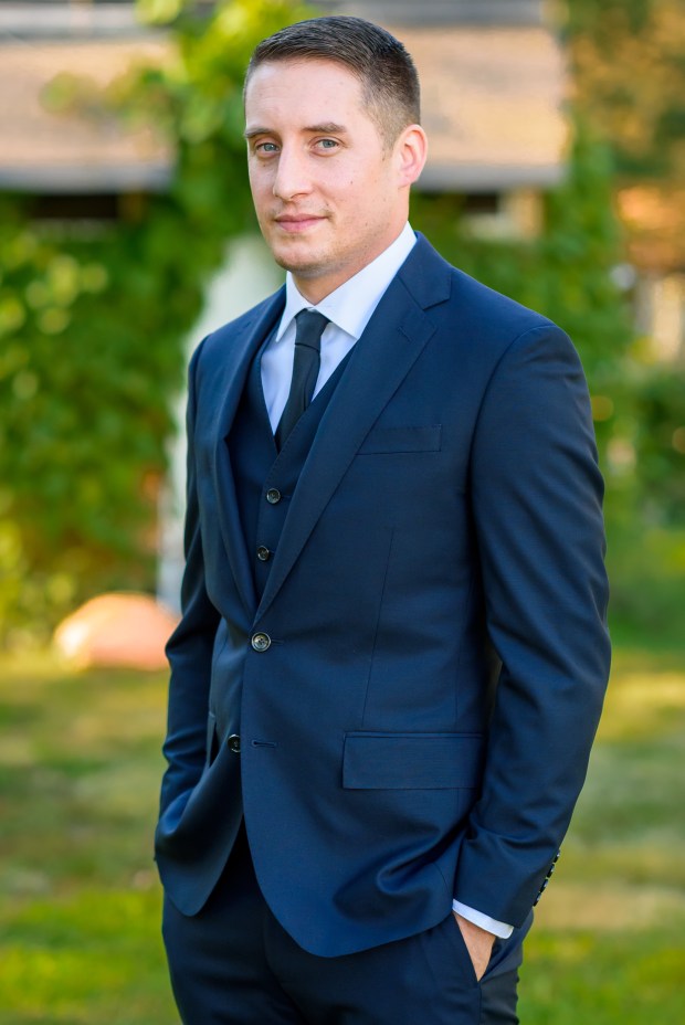 Kristina and Mike's Romantic Woodsy Wedding on The Newport Bride