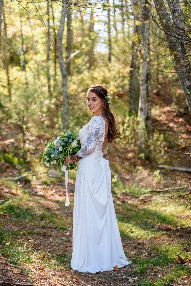 Kristina and Mike's Romantic Woodsy Wedding on The Newport Bride