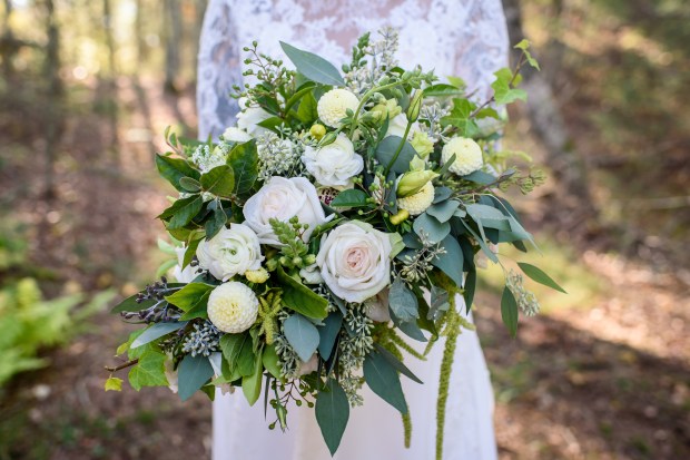 Kristina and Mike's Romantic Woodsy Wedding on The Newport Bride