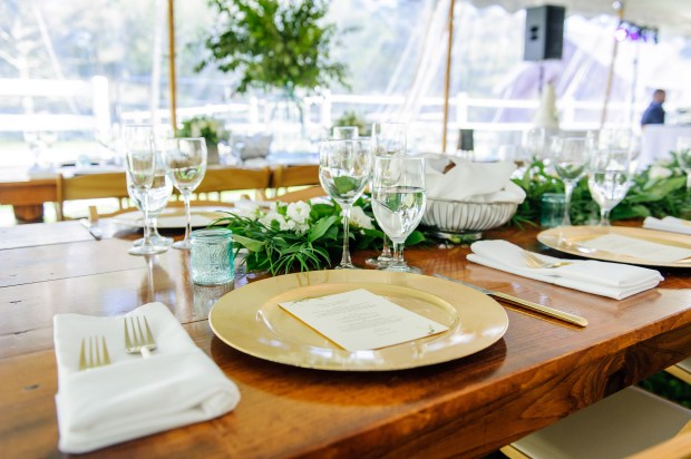 Kristina and Mike's Romantic Woodsy Wedding on The Newport Bride