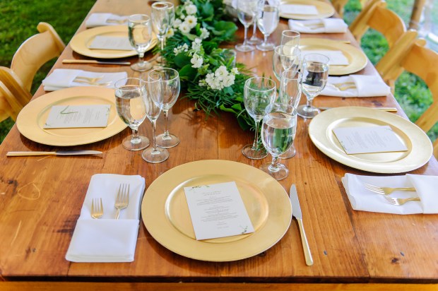 Kristina and Mike's Romantic Woodsy Wedding on The Newport Bride