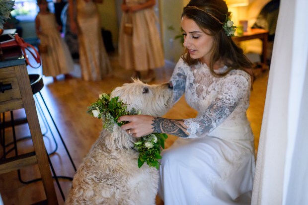 Kristina and Mike's Romantic Woodsy Wedding on The Newport Bride