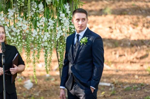 Kristina and Mike's Romantic Woodsy Wedding on The Newport Bride