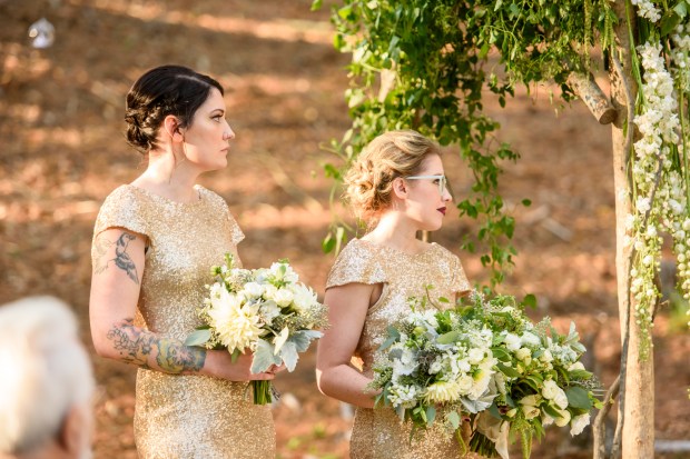 Kristina and Mike's Romantic Woodsy Wedding on The Newport Bride