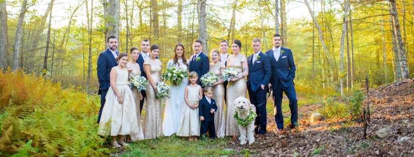 Kristina and Mike's Romantic Woodsy Wedding on The Newport Bride