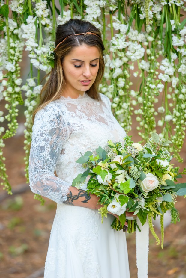 Kristina and Mike's Romantic Woodsy Wedding on The Newport Bride