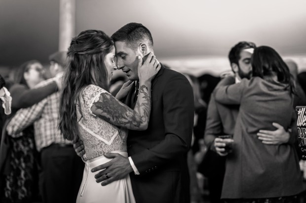 Kristina and Mike's Romantic Woodsy Wedding on The Newport Bride