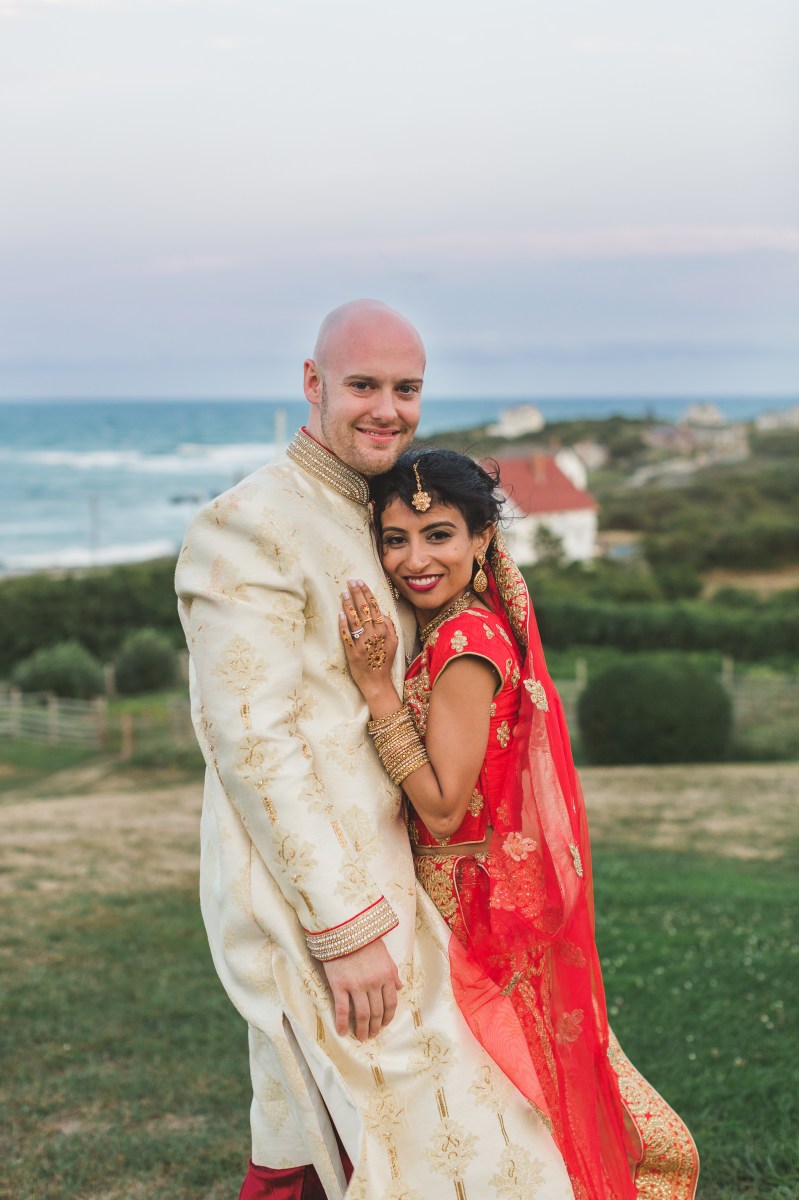 Turquoise and Peach Indian Wedding at The Spring House