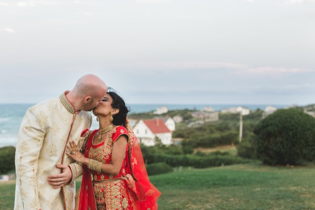 Turquoise and Peach Indian Wedding at The Spring House
