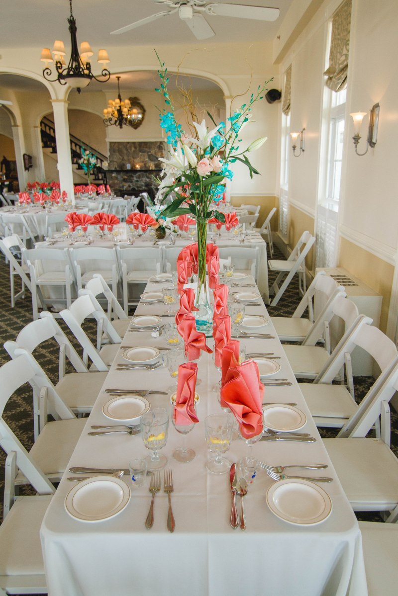 Turquoise and Peach Indian Wedding at Spring House