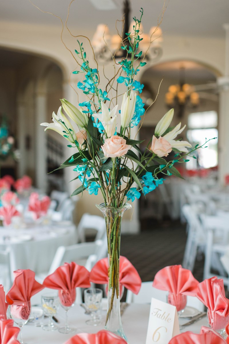 Turquoise and Peach Indian Wedding at Spring House