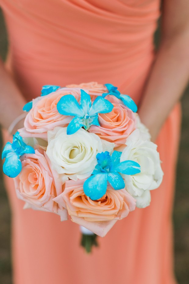 Turquoise and Peach Indian Wedding at Spring House
