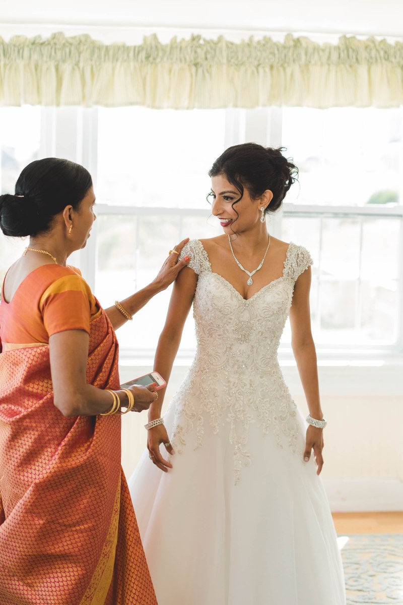 Turquoise and Peach Indian Wedding at the Spring House