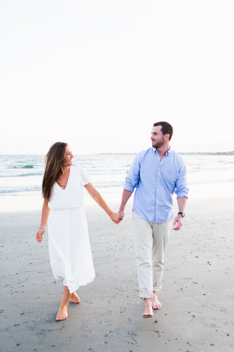 Summer Sea Side Engagement Session on The Newport Bride