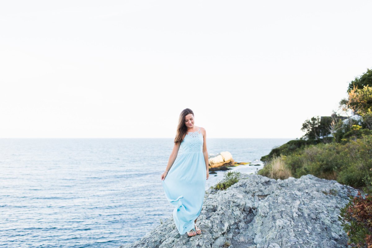 Summer Sea Side Engagement Session on The Newport Bride