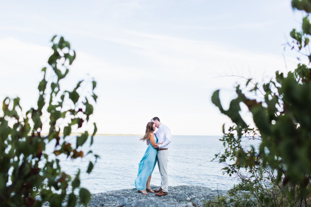 Summer Sea Side Engagement Session on The Newport Bride