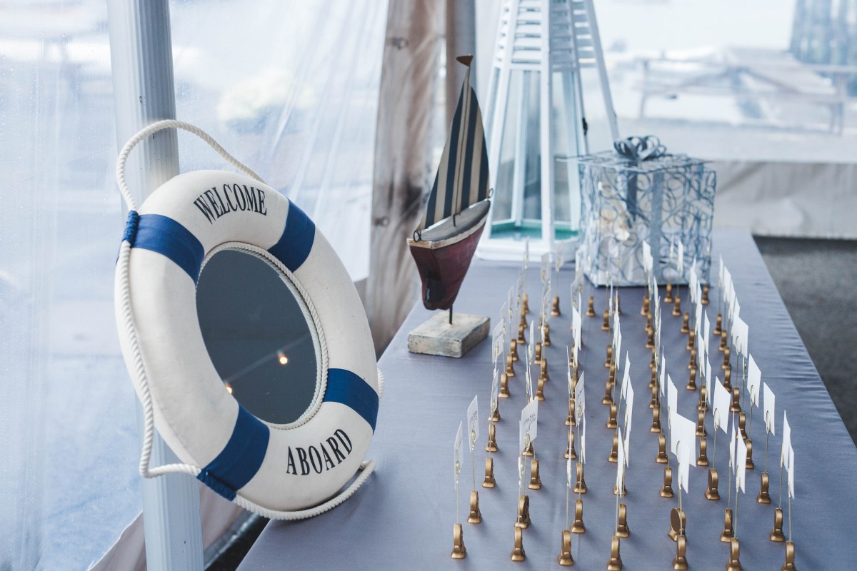 Mike and Keri's Nautical Fall Wedding at the Herreshoff Museum